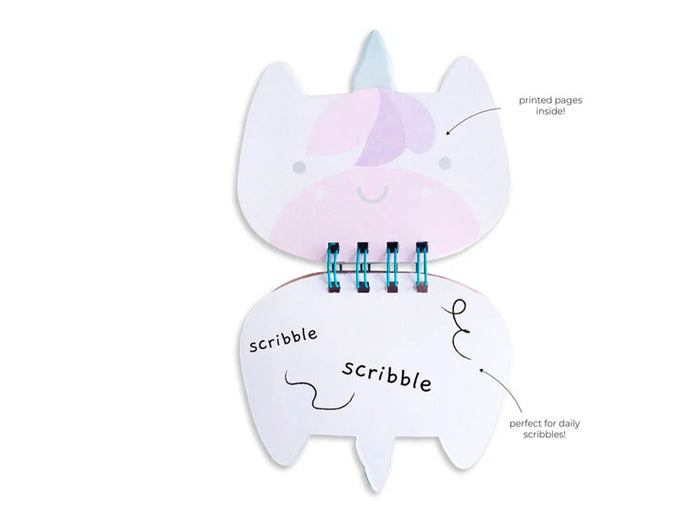 Achat Carnet A6 en gelée à spirales pour enfant - Licorne - Pango