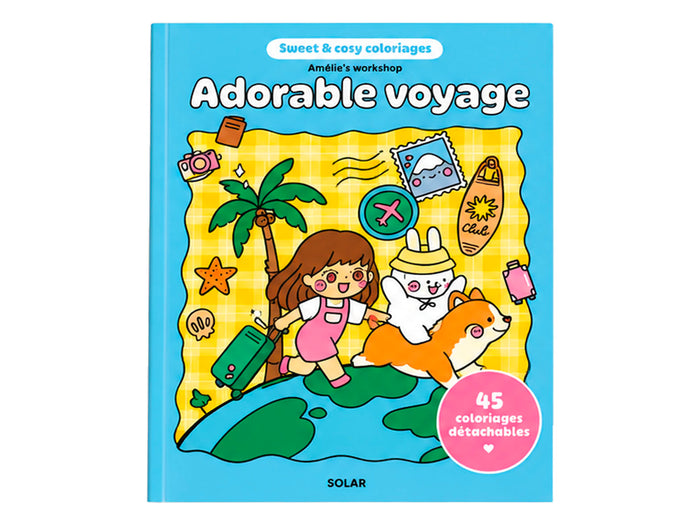 Achat Cahier de 45 coloriage  détachables - Adorable voyage par Amélie's Workshop