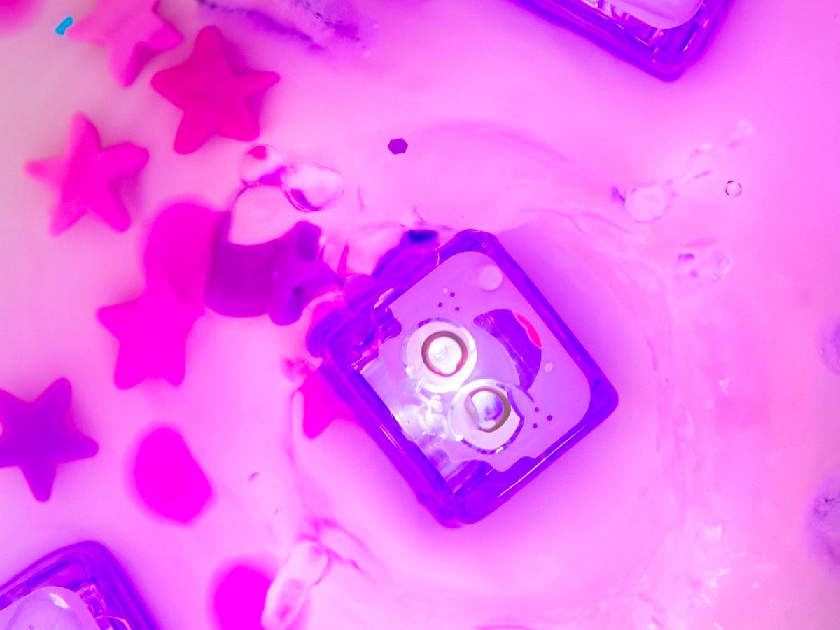 achat Cubes lumineux pour le bain Lila - Violet