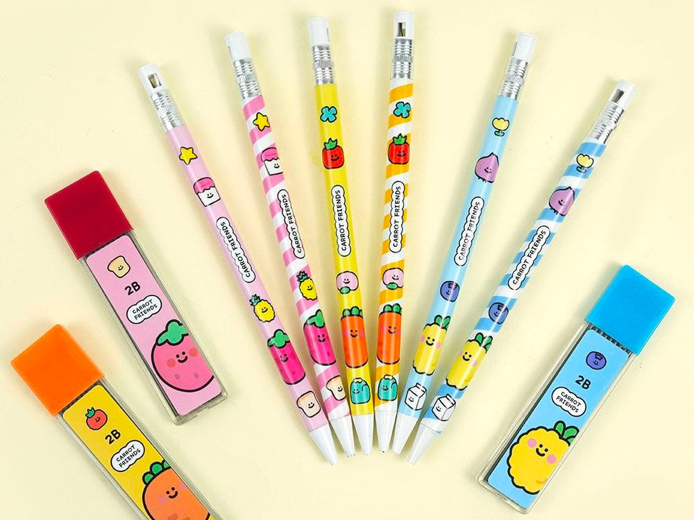 achat Set crayons et mines Carrot Friends - Ananas
