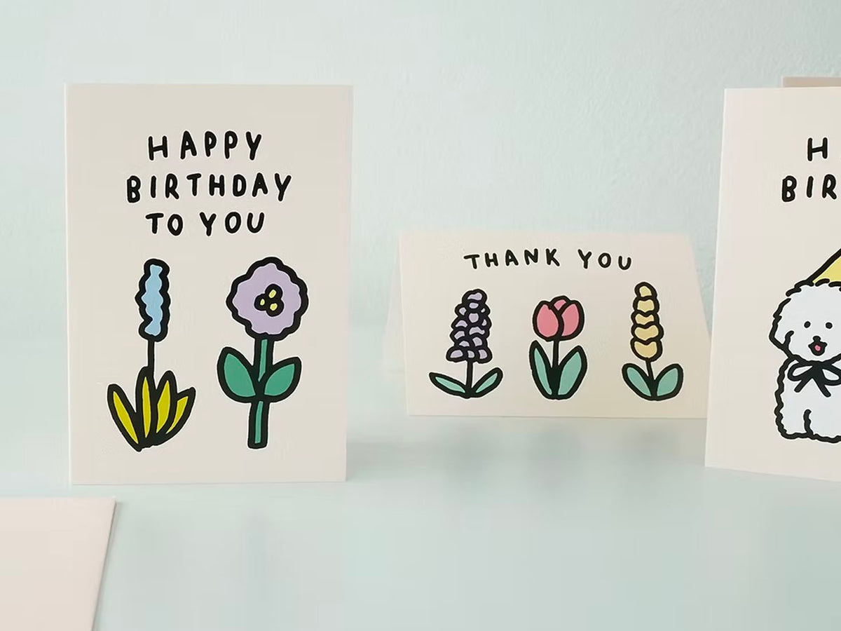 achat Carte - Fleurs Happy birthday - Zero per Zero