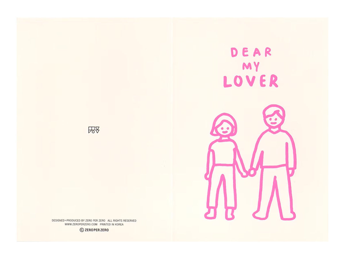 achat Carte - Dear my lover - Zero per Zero