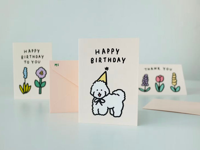 Achat Carte Chien 3 - Happy Birthday - Zero per Zero