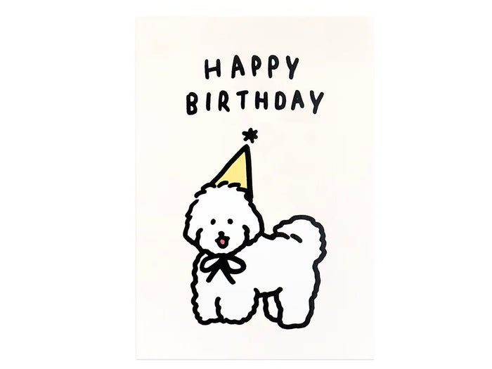 Achat Carte Chien 3 - Happy Birthday - Zero per Zero