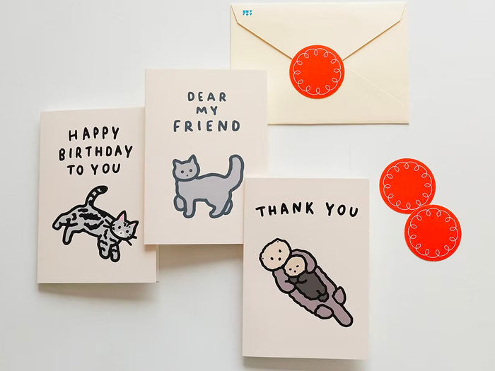 Achat Carte Chat 4 - Happy Birthday - Zero per Zero