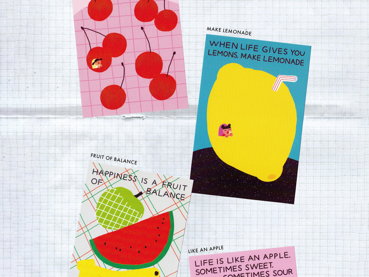 achat Carte postale Make lemonade - Fruit Fries design Lab