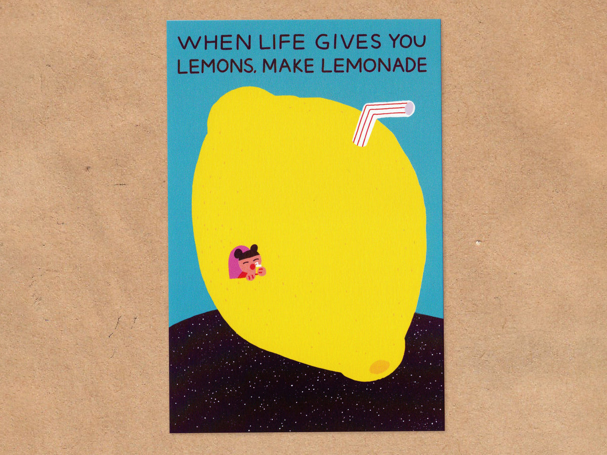 achat Carte postale Make lemonade - Fruit Fries design Lab