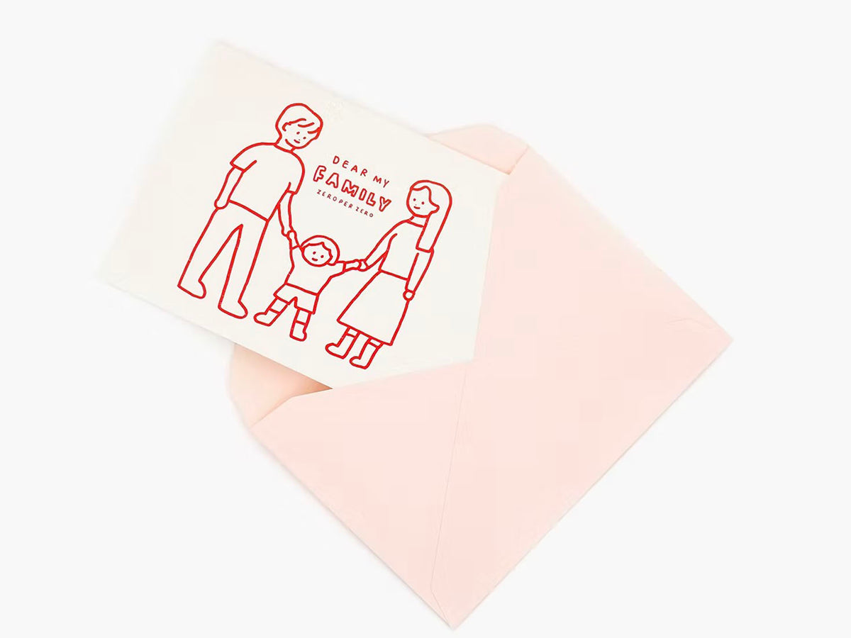 achat Carte Dear my family 2 Rouge - Zero per Zero
