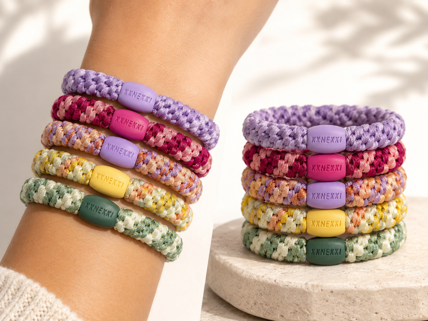 Achat Lot de 5 élastique cheveux Kknekki
