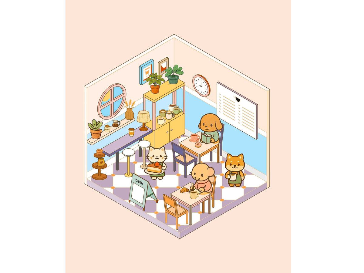 achat Album de 700 stickers repositionnables - Mon petit coffee shop + 1 pince