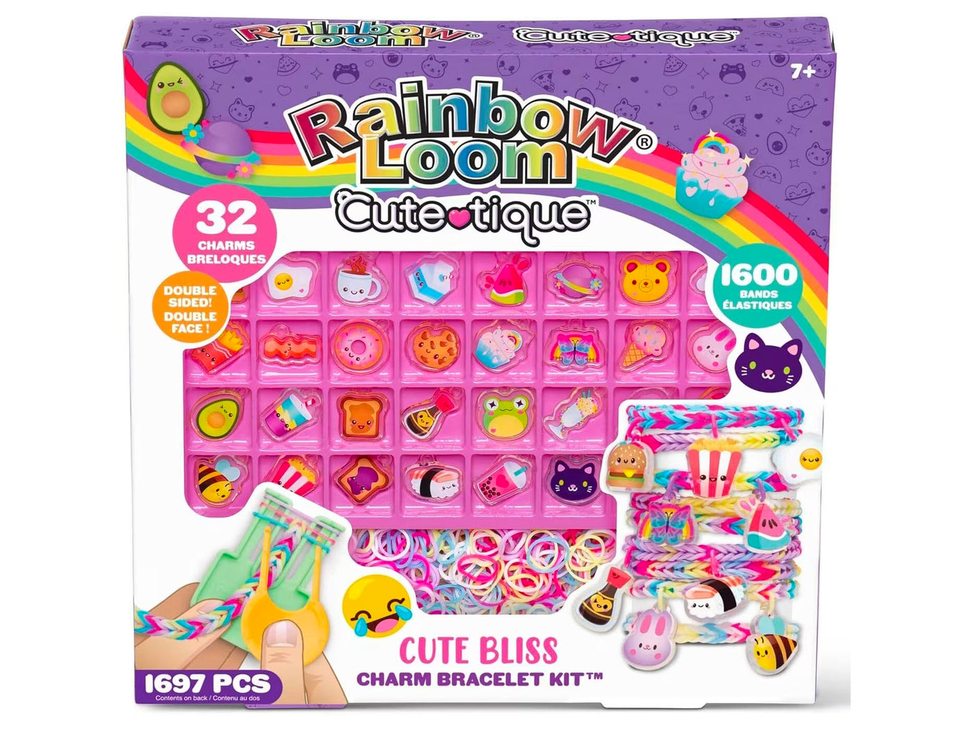 achat Coffret creation bracelet Kit Cutetique - Carebears Rainbow