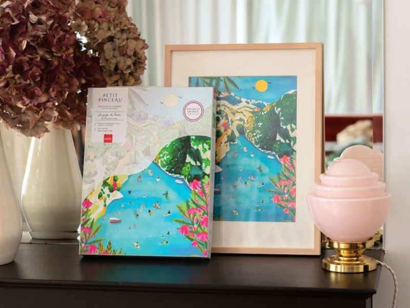 achat Coffret peinture au numéro - Petit Pinceau - Les Gorges du Verdon par Nolwenn Studio
