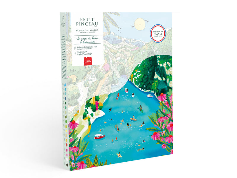 achat Coffret peinture au numéro - Petit Pinceau - Les Gorges du Verdon par Nolwenn Studio
