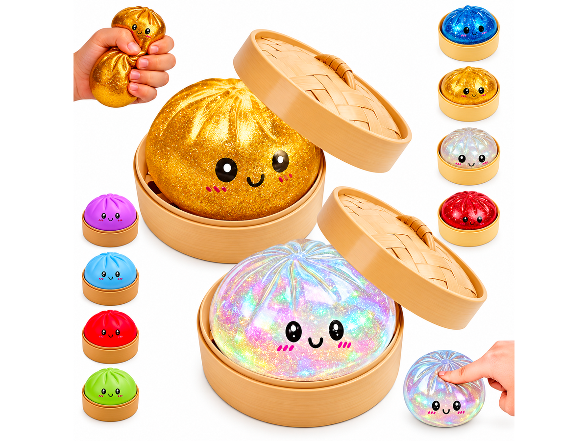 achat Squishy Dumpling Mystère - Silver Glitter