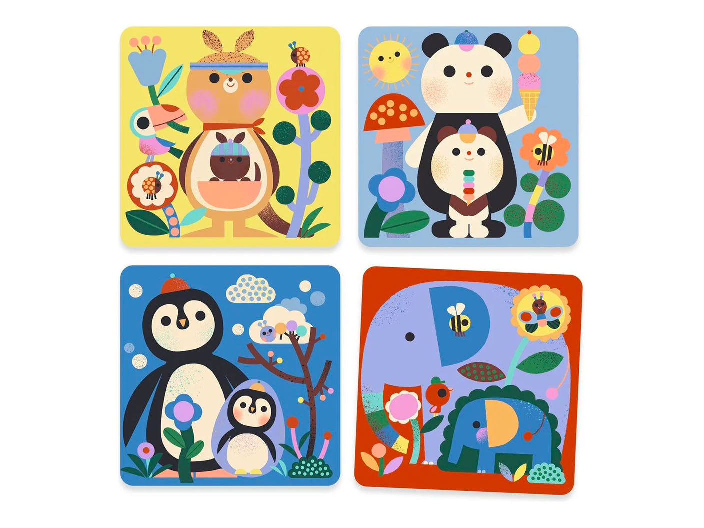 Achat Coloriages magiques - Coucou caché maman-bébé du monde - Djeco