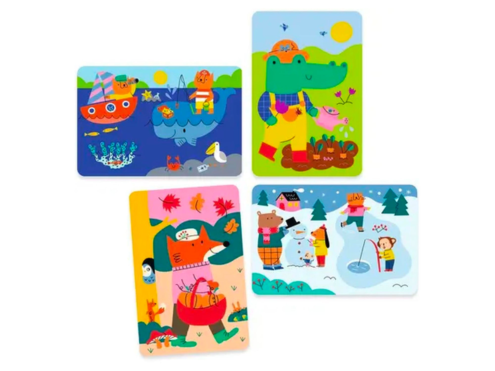 coloriage magique Djeco 4 saisons activité enfant