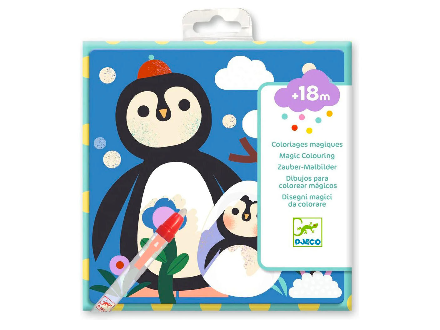 Achat Coloriages magiques - Coucou caché maman-bébé du monde - Djeco