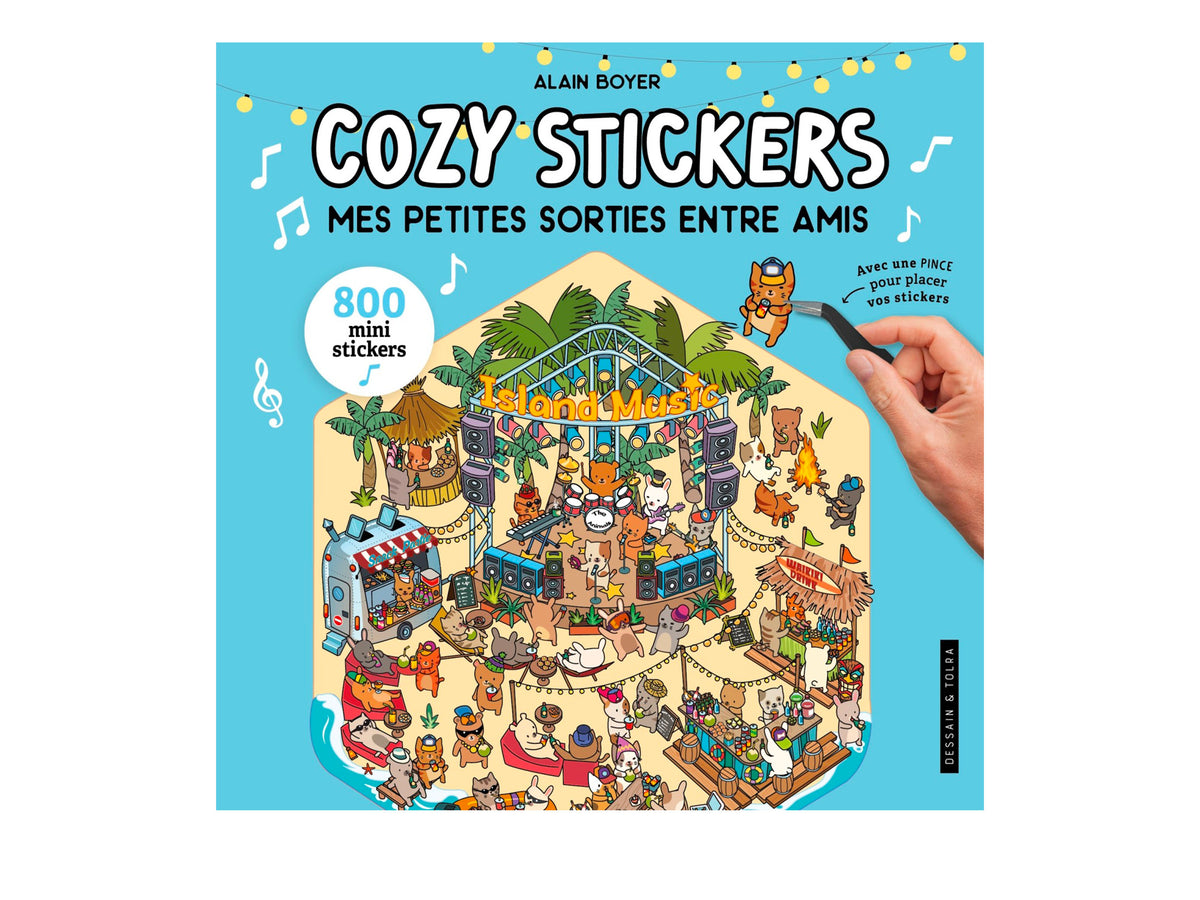 achat Album avec 800 stickers - Mes petites sorties entre amis + une pince