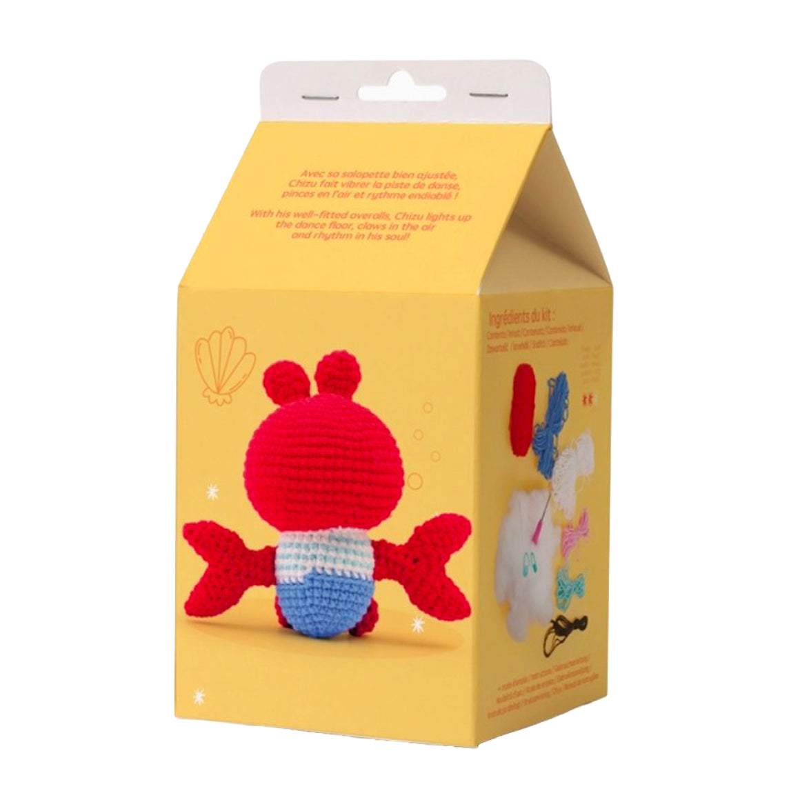 achat Kit Minigurumi Chizu le Crabe - Graine Créative