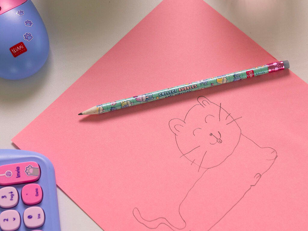 achat Crayon de papier recyclé - I Used To Be A Newspaper - Kitty - Bubble Tea