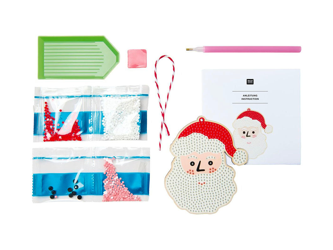 achat DIY-Set Diamond Painting - Pendentif Père Noël - Rico