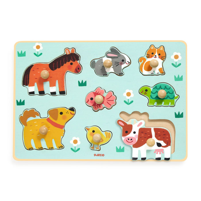 Achat Puzzle animaux en bois Dogn'Co - Djeco