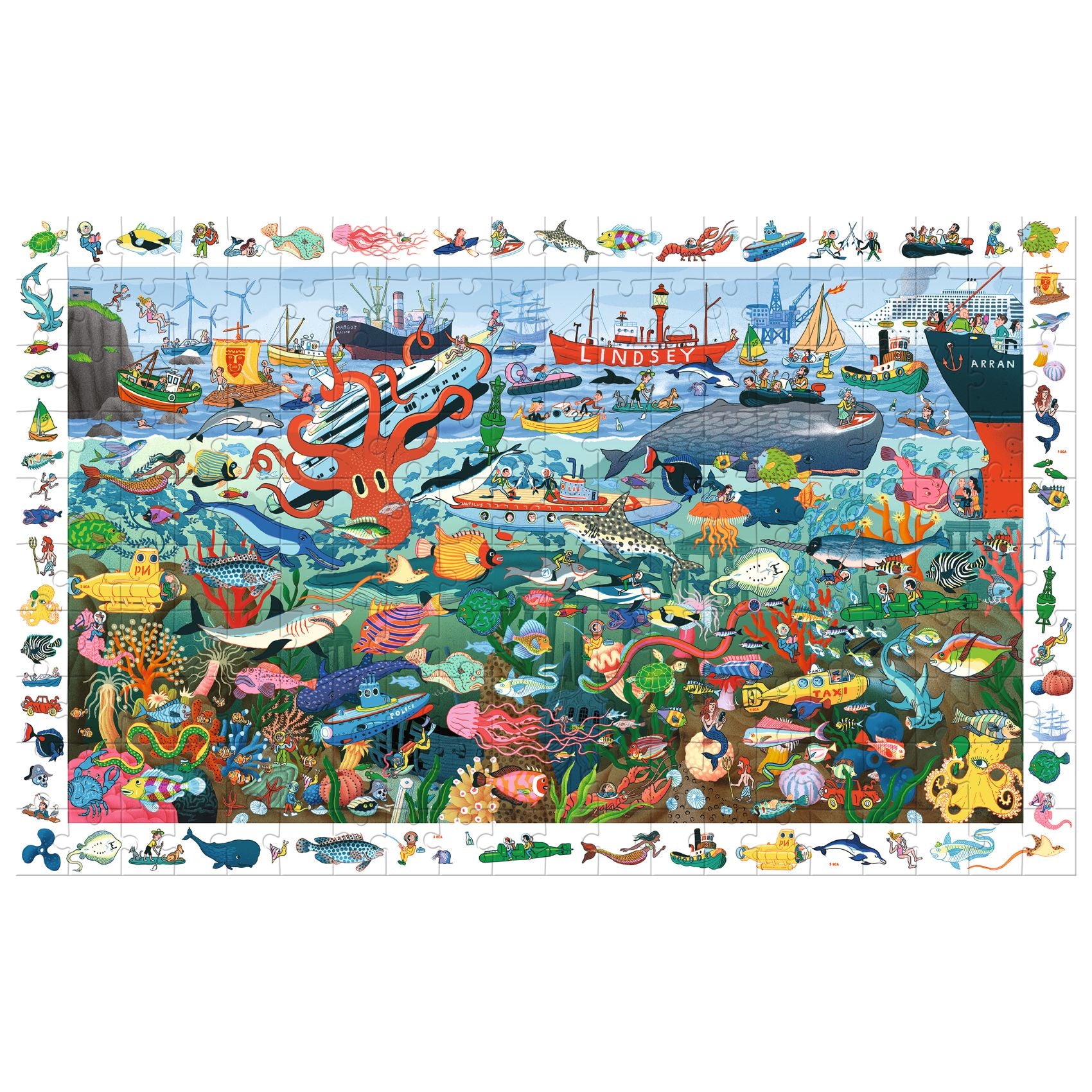achat Puzzle Les secrets de la mer 200 pièces - Djeco