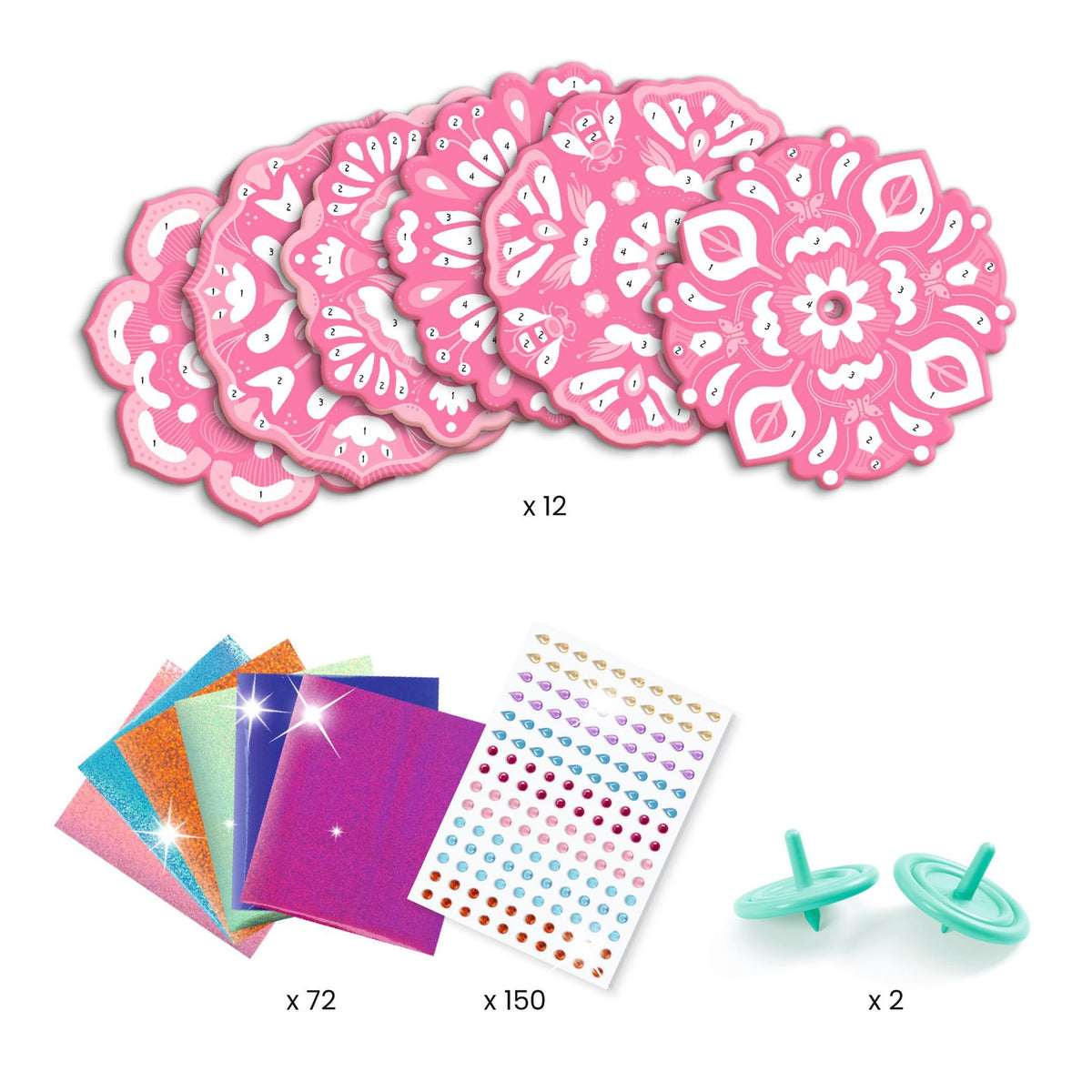 achat Toupies Flower Power DIY - Djeco