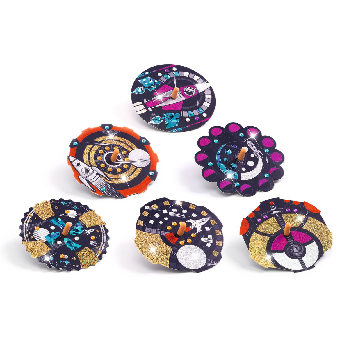 achat Toupies métalisées Hypno cosmos DIY - Djeco
