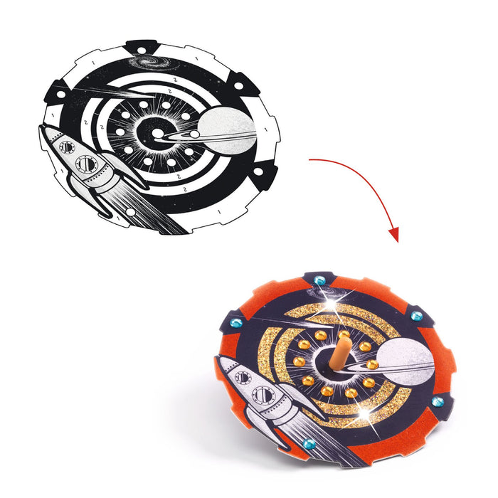Achat Toupies métalisées Hypno cosmos DIY - Djeco