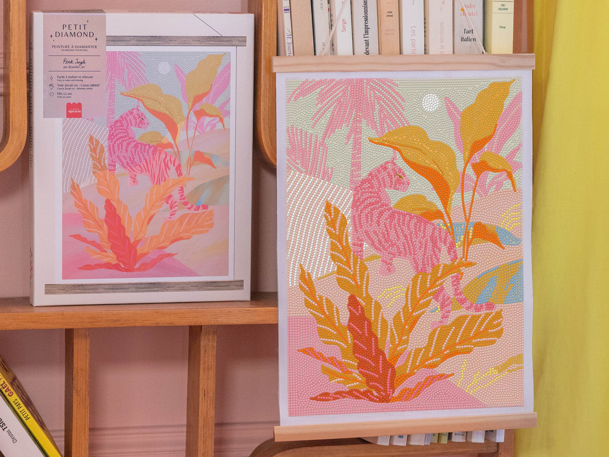 achat Coffret Petit Diamond - Diamond Painting Pink Jungle par Sun Lee