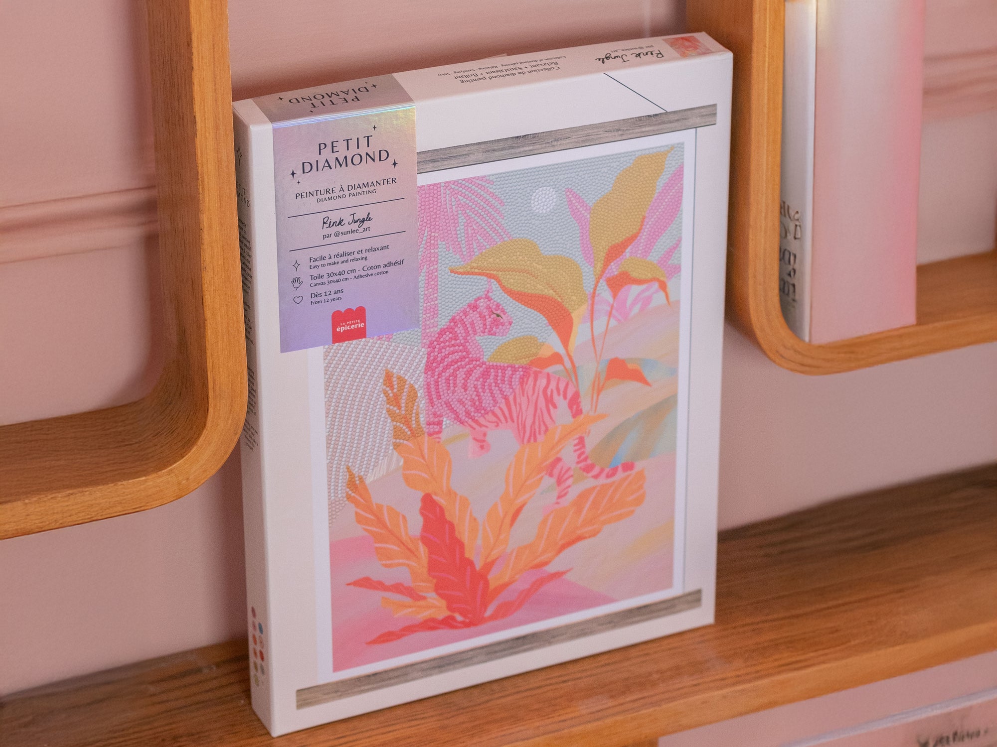 Coffret Petit Diamond - Diamond Painting Pink Jungle par Sun Lee