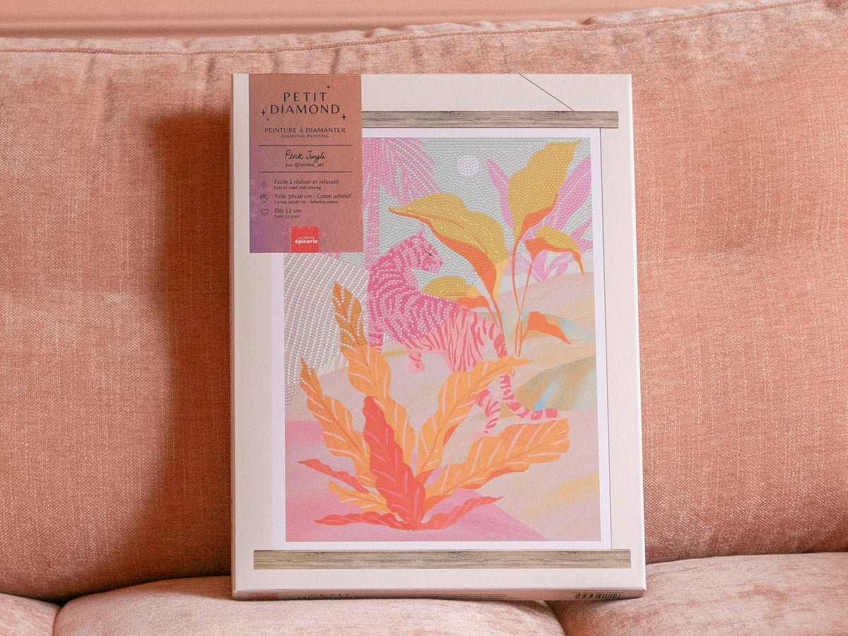 achat Coffret Petit Diamond - Diamond Painting Pink Jungle par Sun Lee