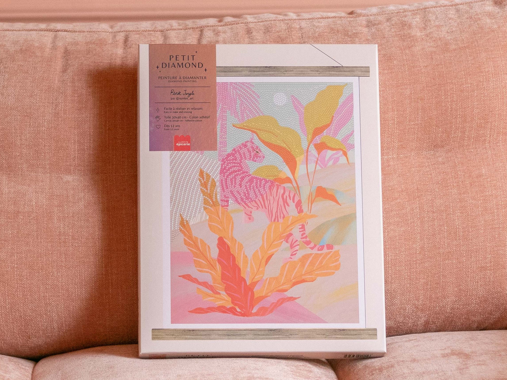 Coffret Petit Diamond - Diamond Painting Pink Jungle par Sun Lee
