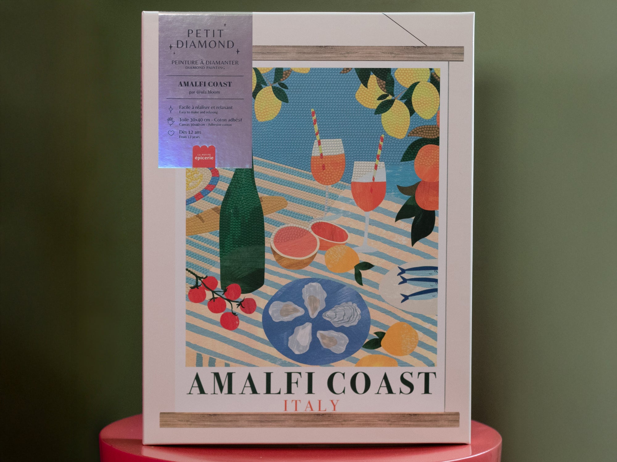 Coffret Petit Diamond - Diamond Painting Amalfi Coast Aperitif par Emily Kopcik