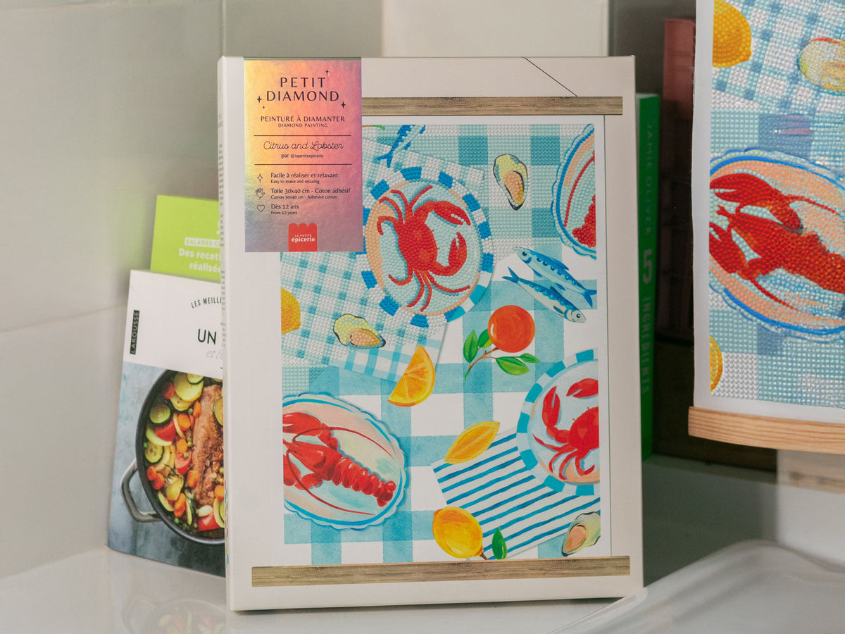 achat Coffret Petit Diamond - Diamond Painting Citrus and Lobster par La Petite Epicerie