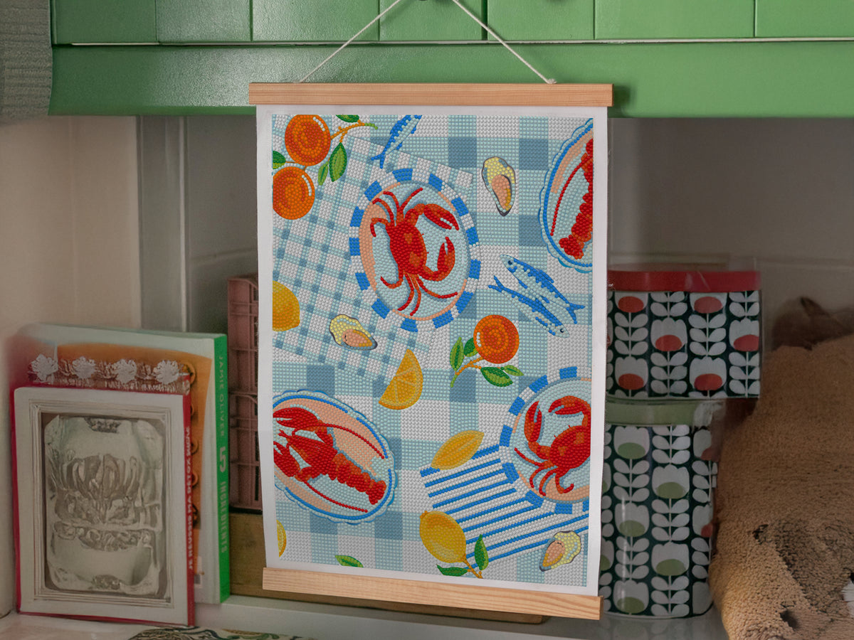 achat Coffret Petit Diamond - Diamond Painting Citrus and Lobster par La Petite Epicerie