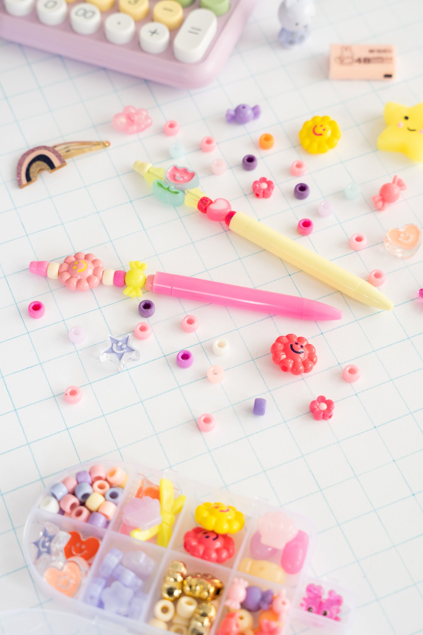 achat Mini Kit Stylo à customiser en perles - Sweet Pop