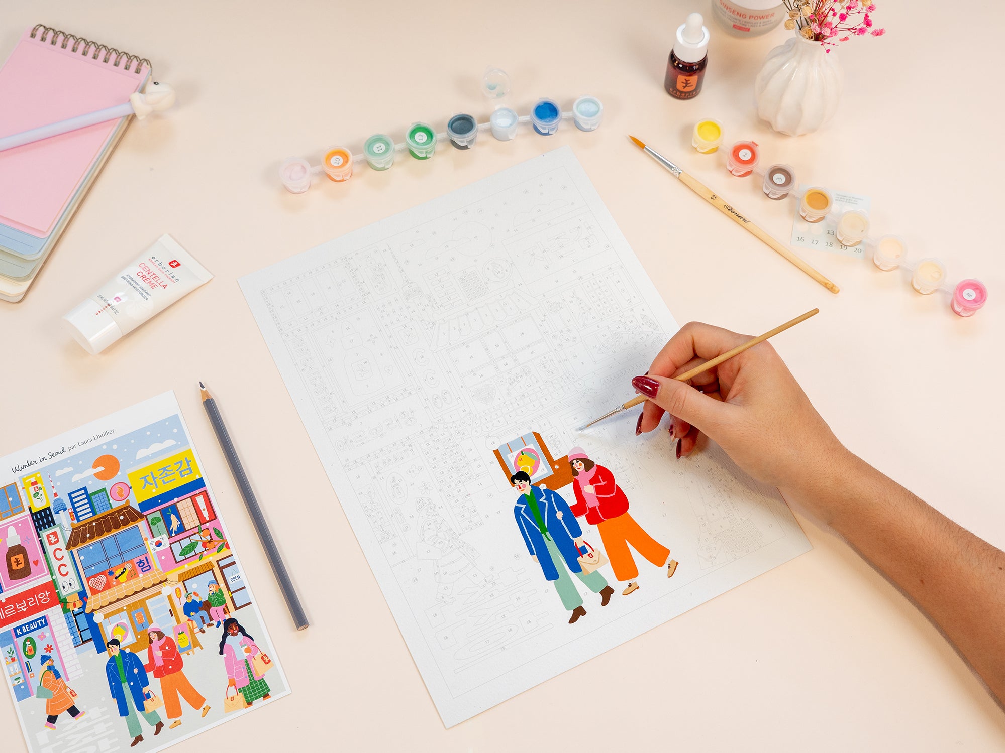 Coffret peinture au numéro - Petit Pinceau - Winter in Seoul Erborian