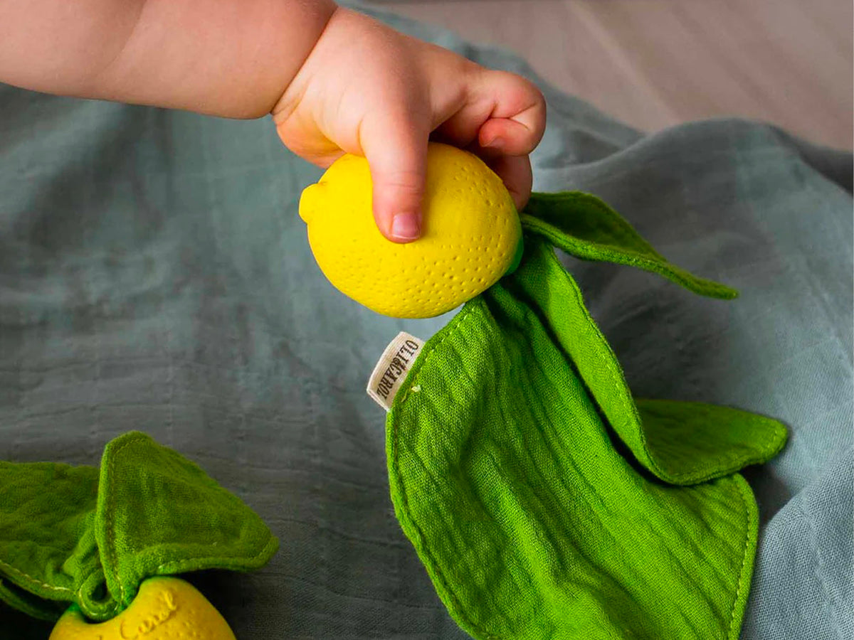achat Doudou et anneau de dentition citron bébé - Oli & Carol