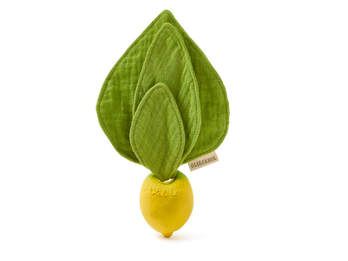 Achat Doudou et anneau de dentition citron bébé - Oli & Carol