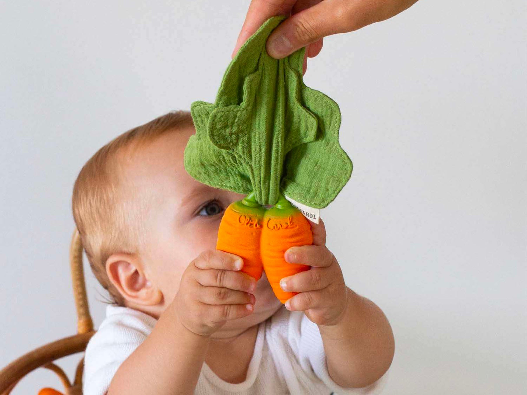 Achat Doudou et anneau de dentition Carotte - Oli & Carol