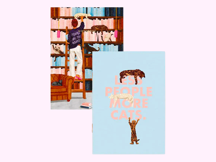 Achat Duo de carnets "Less people More cats" A6 - ATWS