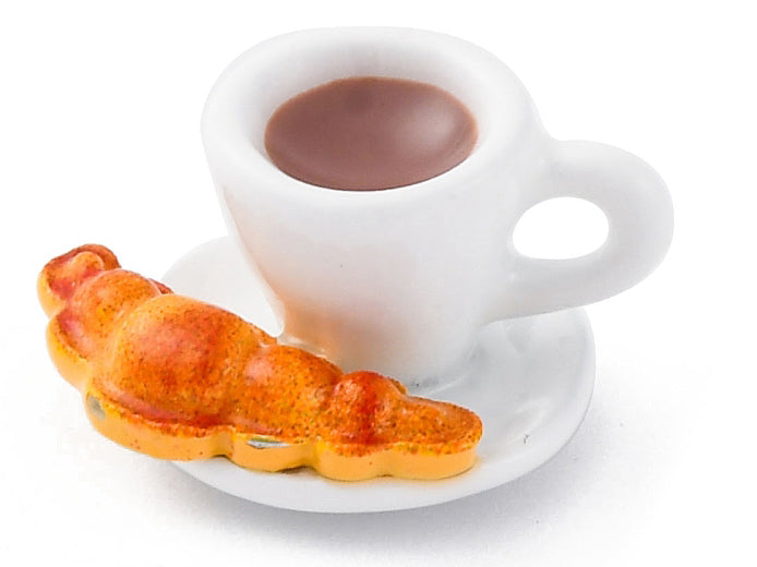 Achat Breloque café gourmand émaillée - doré