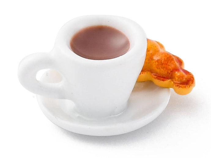 Achat Breloque café gourmand émaillée - doré