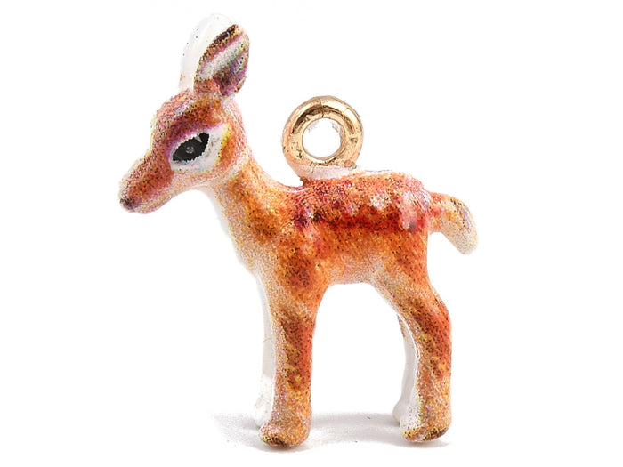 Achat Breloque biche émaillée - doré