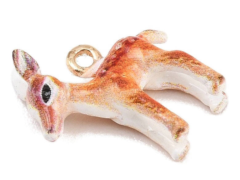 achat Breloque biche émaillée - doré