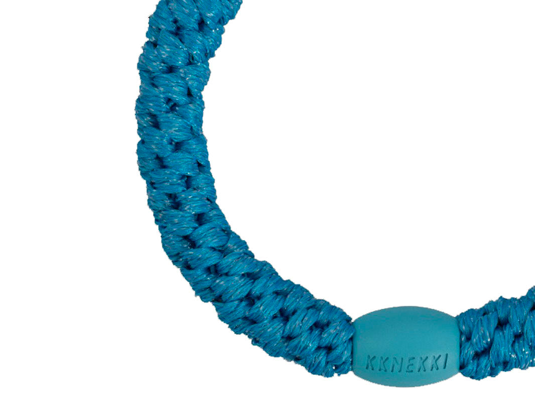 achat Élastique cheveux bleu pailleté - Kknekki
