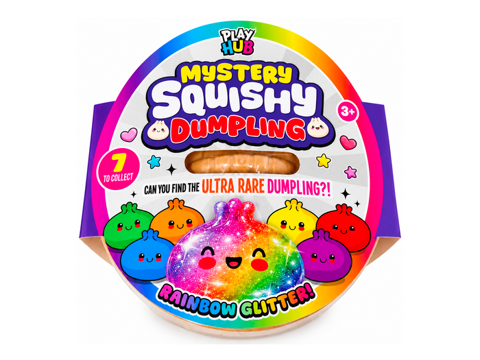 Achat Squishy Dumpling Mystère - Rainbow Glitter