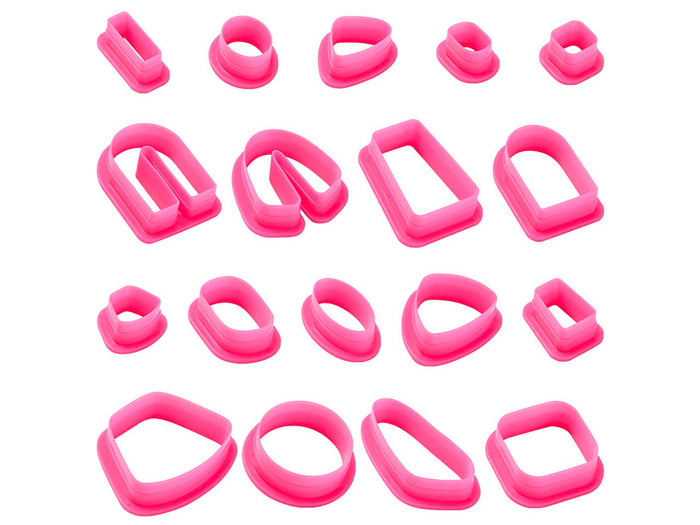 Achat Lot de 18 Emporte pièces Géométriques pour pâte polymère